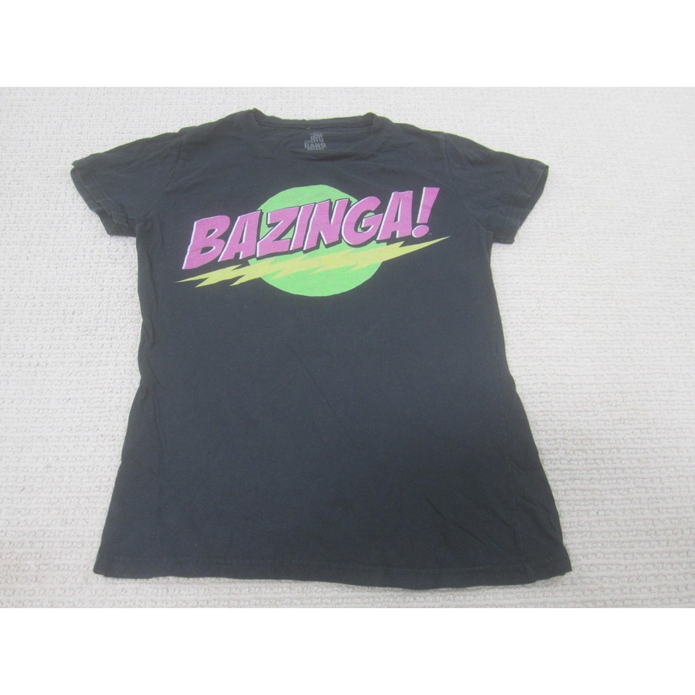 The‎ Big Bang Theory Bazinga Shirt Womens Medium Black Tee Ripple Junction TV